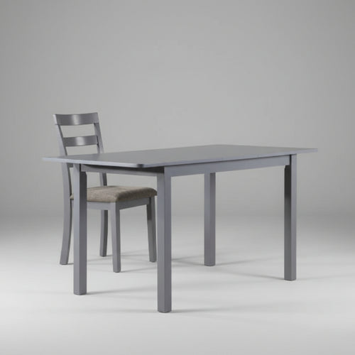 59 inch extendable dark gray dining table for 4 to 8 people