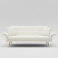 70.1 inch beige convertible futon sofa bed for small living rooms