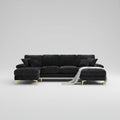 GOMYWAY U-shaped modular sectional sofa with double chaise