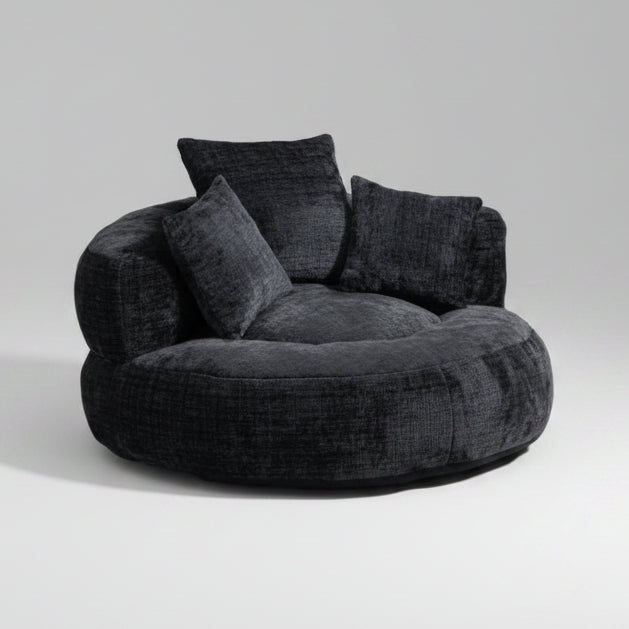 COOLMORE lazy sofa bean bag chair with high back and pillow